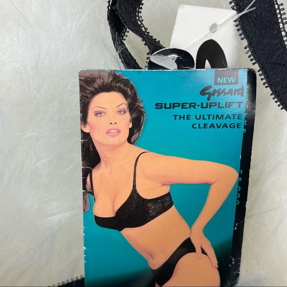 Gossard Vintage 80's Super Uplift Ultimate Cleavage 34A Wire Pad Bra NWT… - Picture 5 of 11